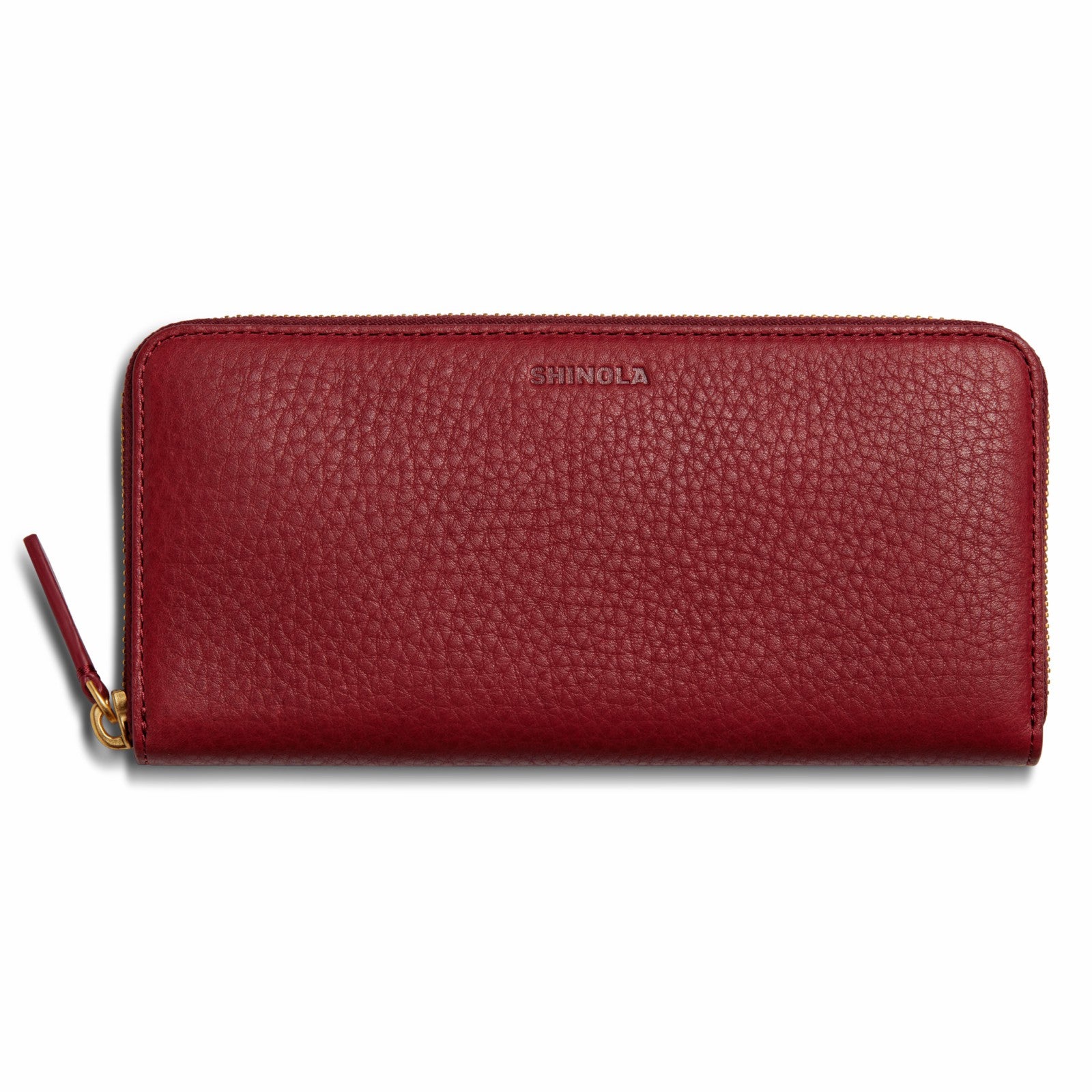 Shinola Continental Zip Wallet - Ruby