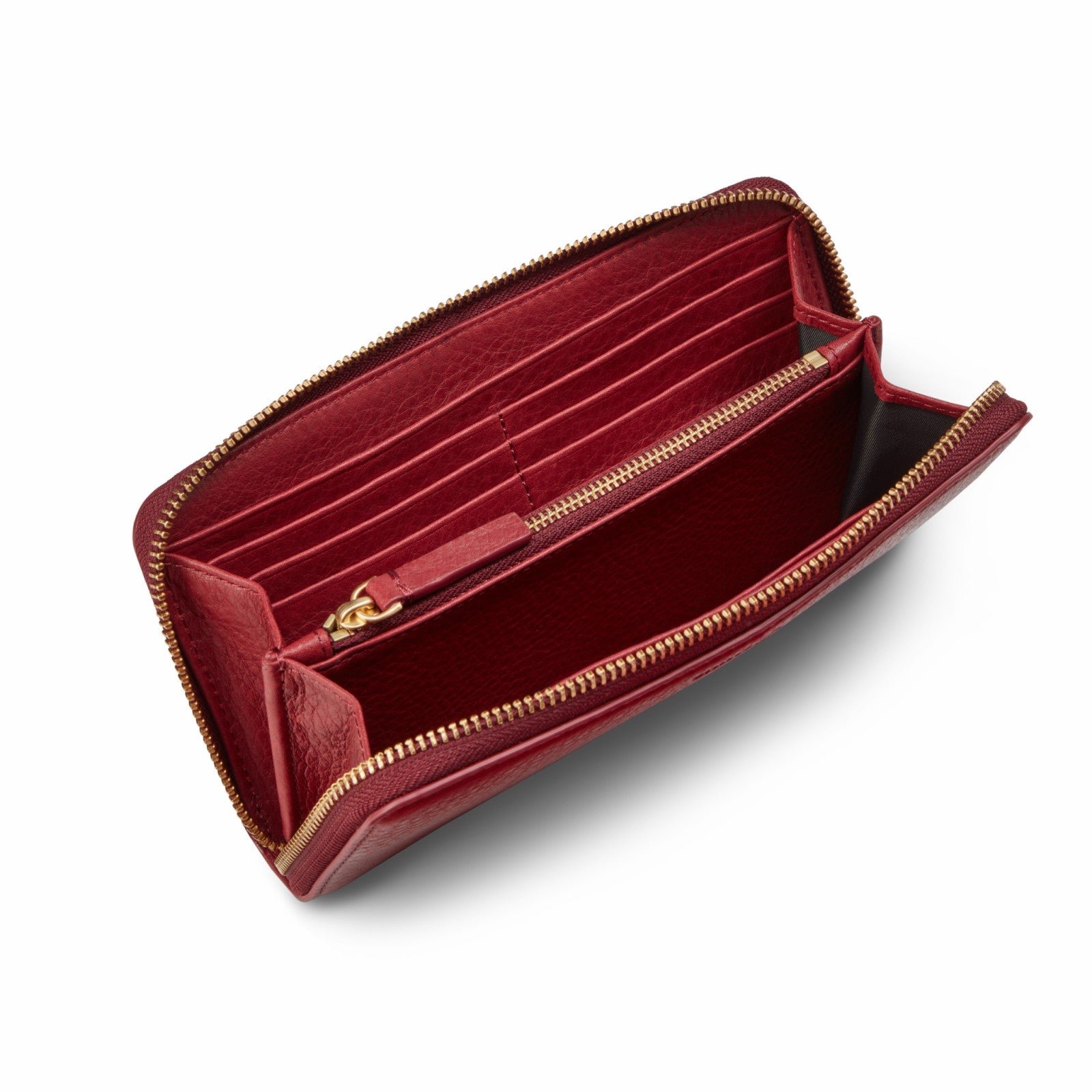 Shinola Continental Zip Wallet - Ruby