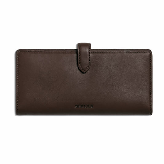 Shinola Continental Snap Wallet - Espresso
