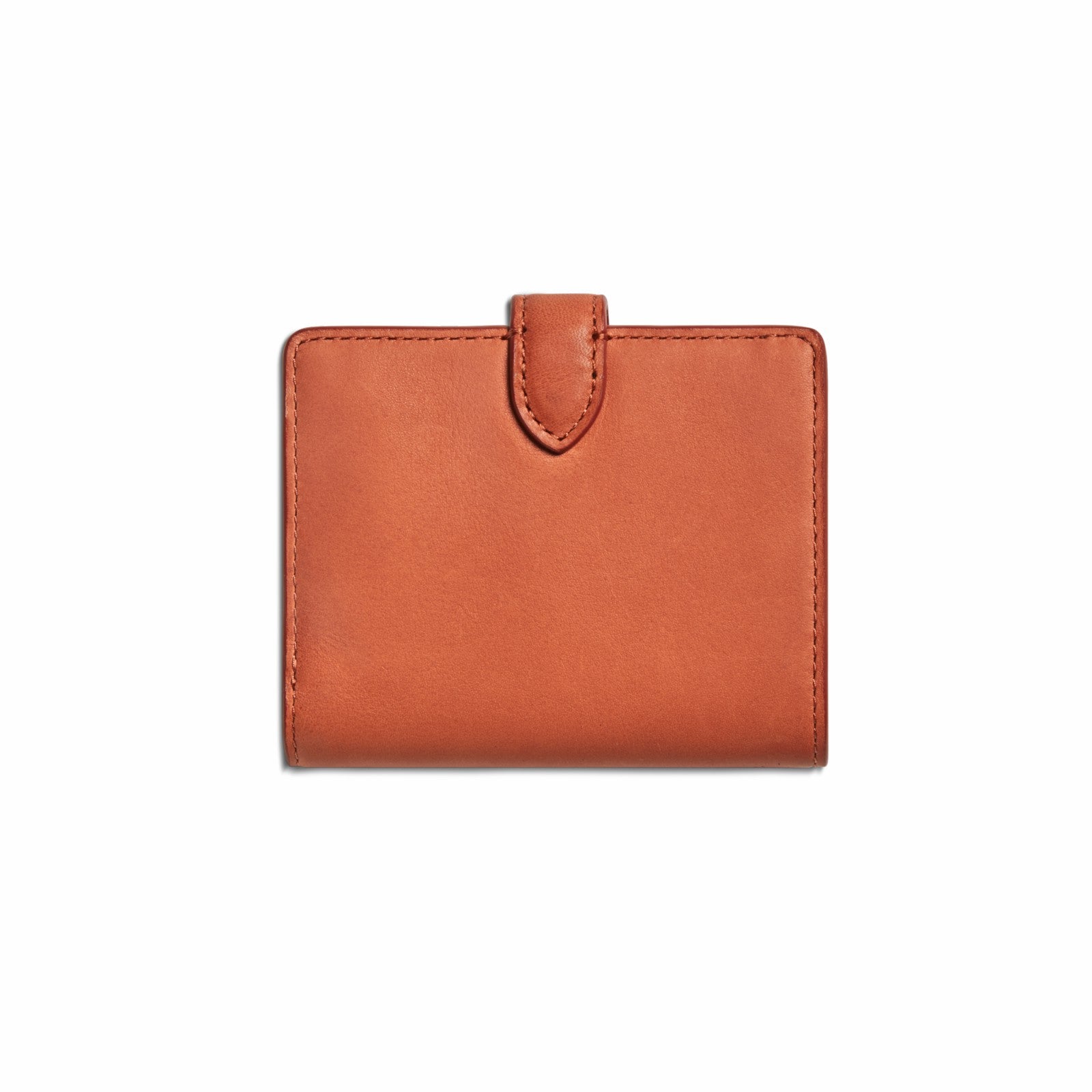 Shinola Small Snap Wallet - Rust