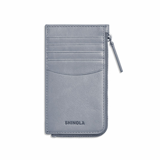 Shinola Zip Around Card Case - Mist