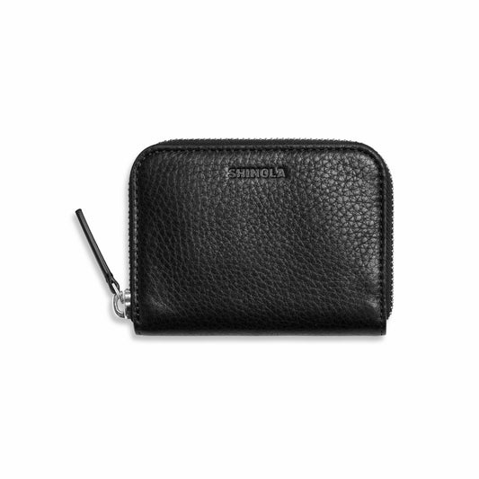Shinola Small Zip Wallet - Black