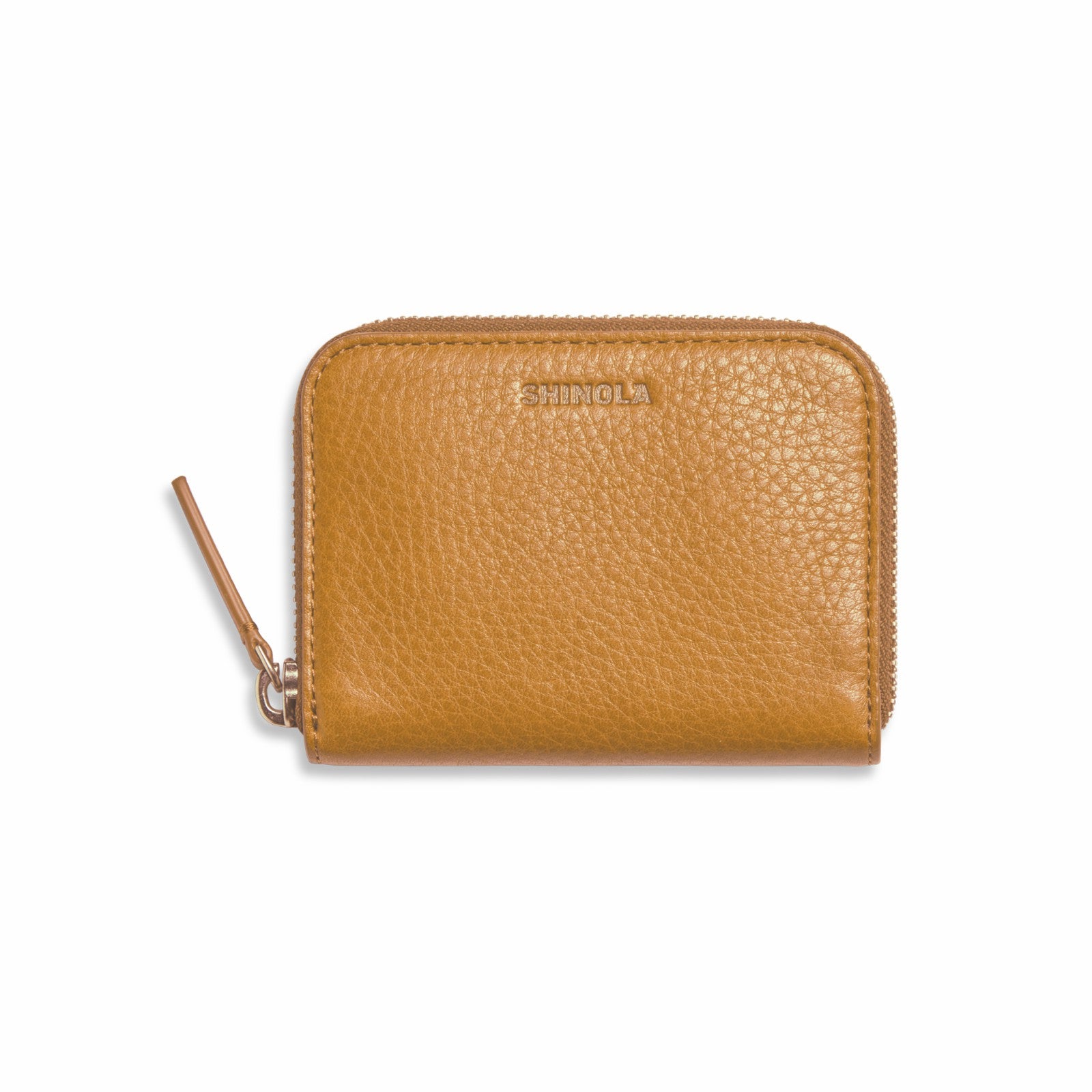 Shinola Small Zip Wallet - Honey