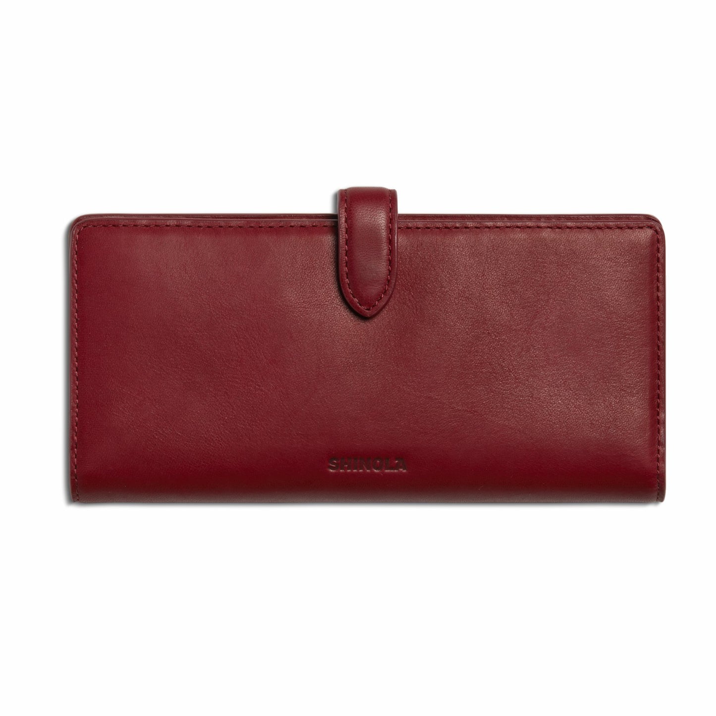 Shinola Continental Snap Wallet - Ruby