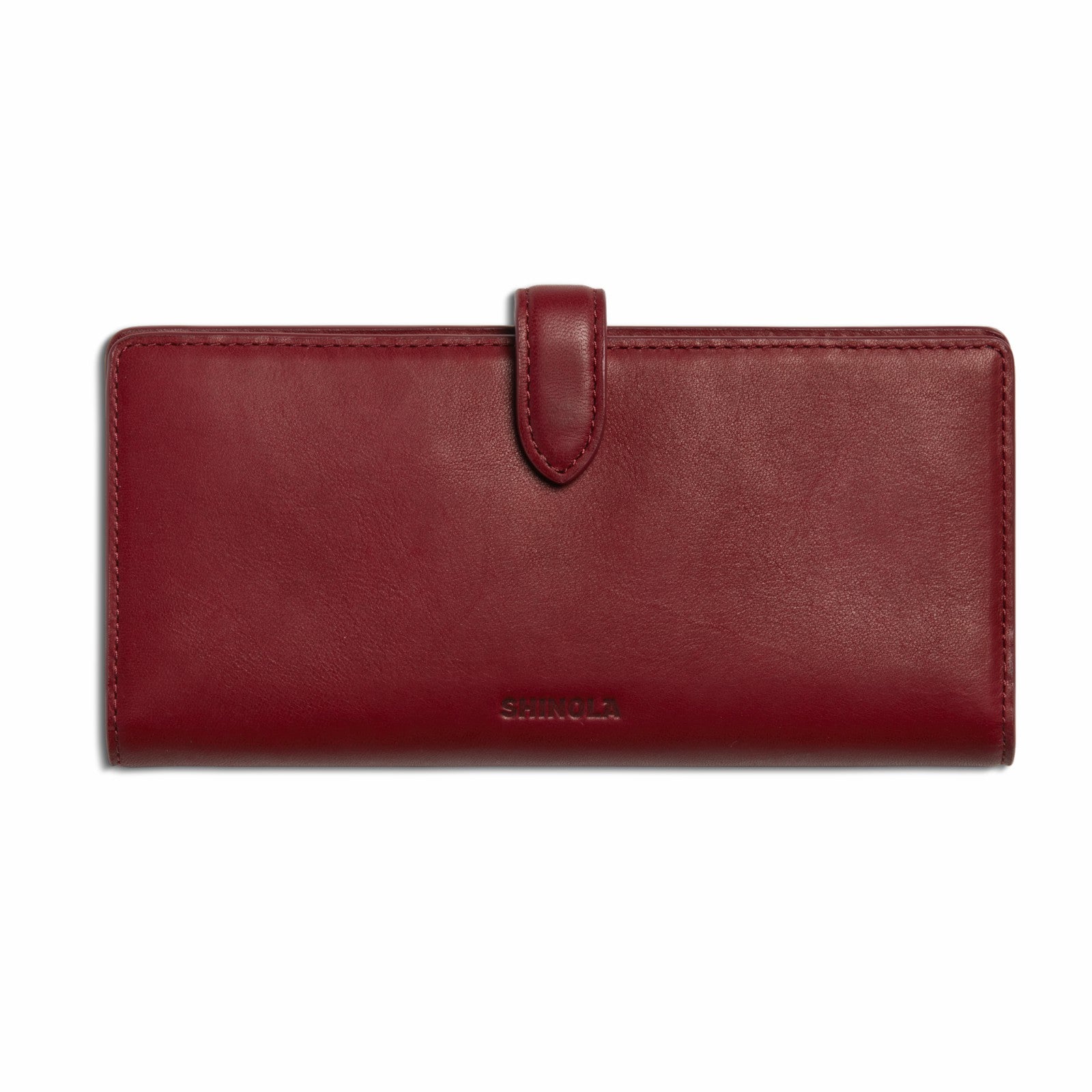Shinola Continental Snap Wallet - Ruby