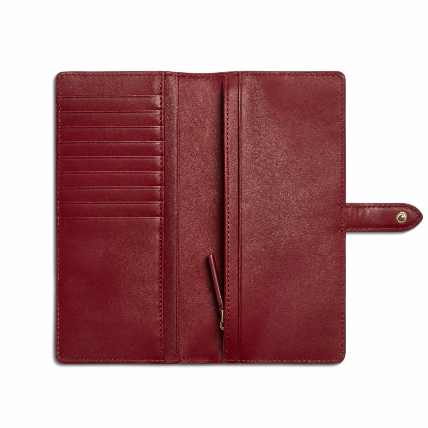 Shinola Continental Snap Wallet - Ruby