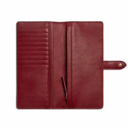 Shinola Continental Snap Wallet - Ruby