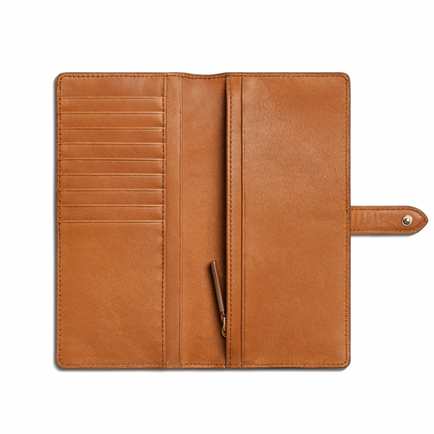 Shinola Continental Snap Wallet - Tan