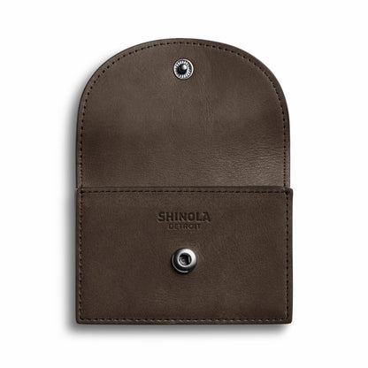 Shinola Birdy Accordion Card Case Espresso