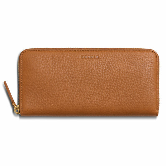 Shinola Continental Zip Wallet - Tan