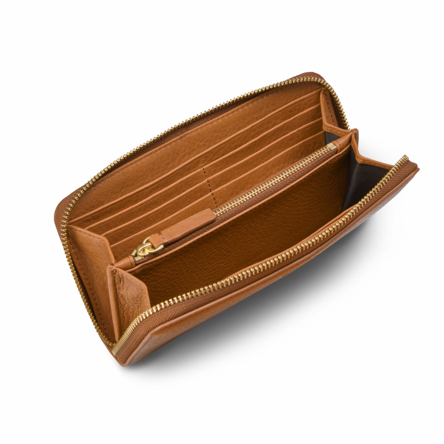 Shinola Continental Zip Wallet - Tan