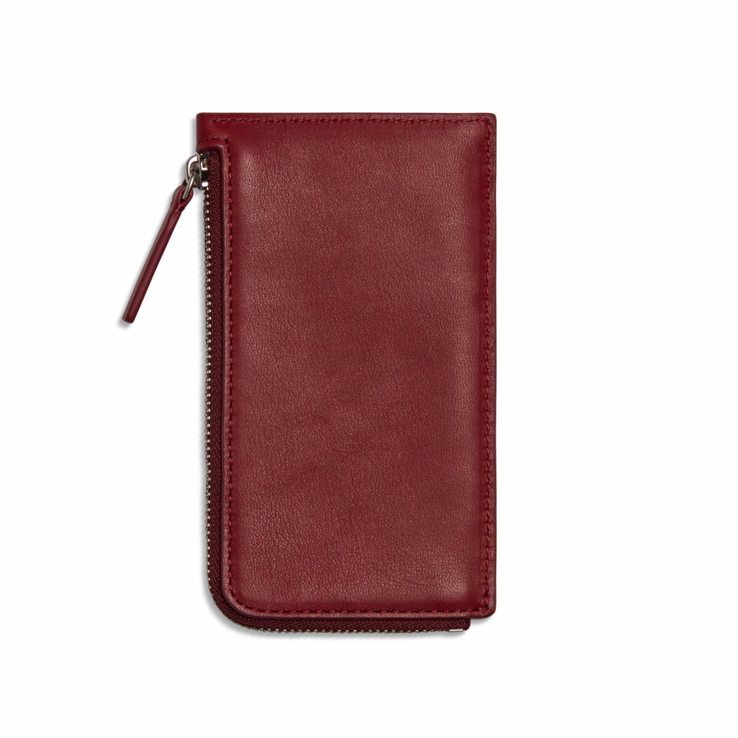 Shinola Zip Around Card Case - Ruby