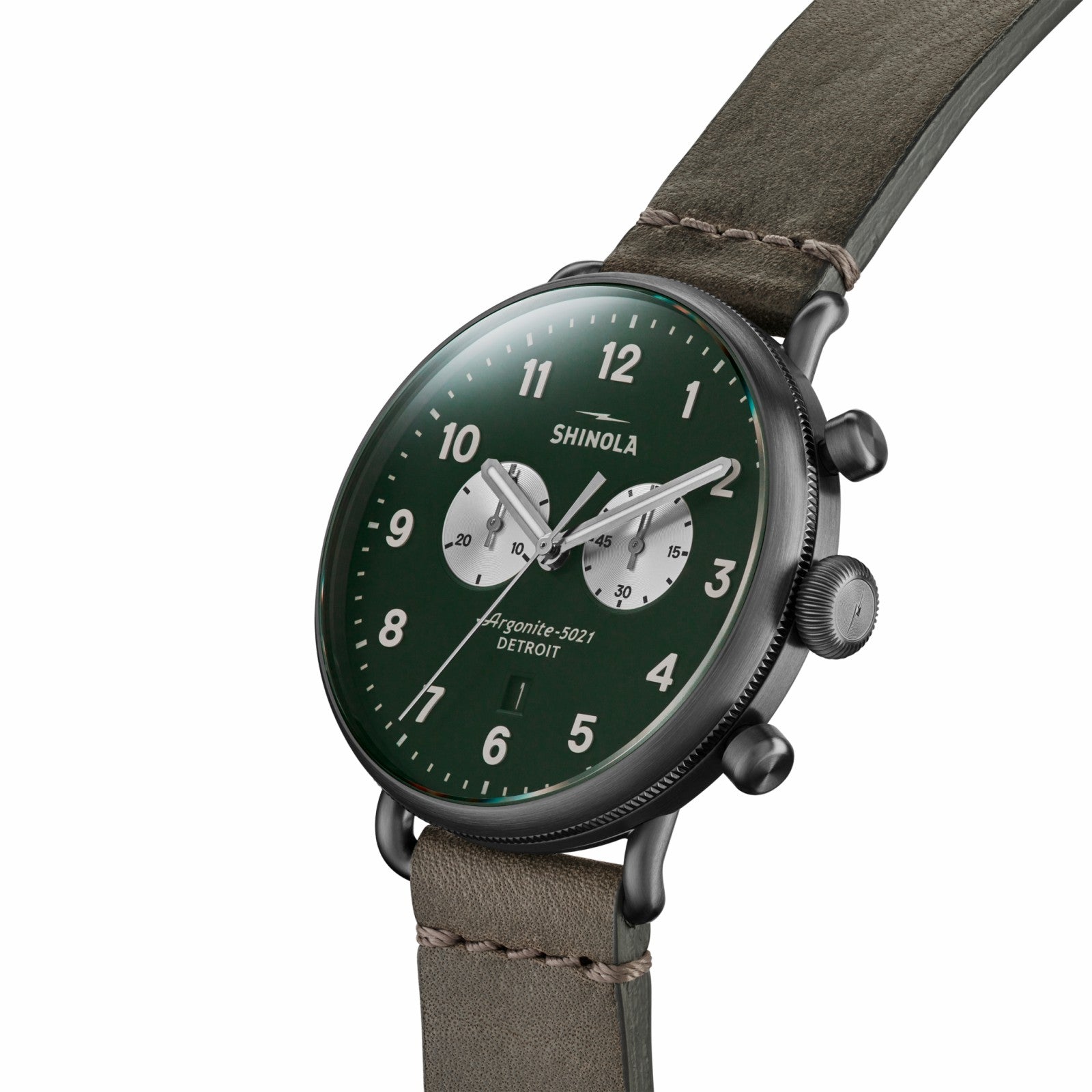 Shinola Canfield Chronograph Watch - Pine