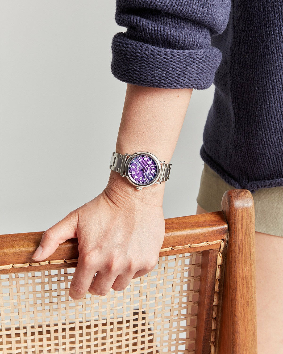 Shinola Runwell Watch - Silicon Purple