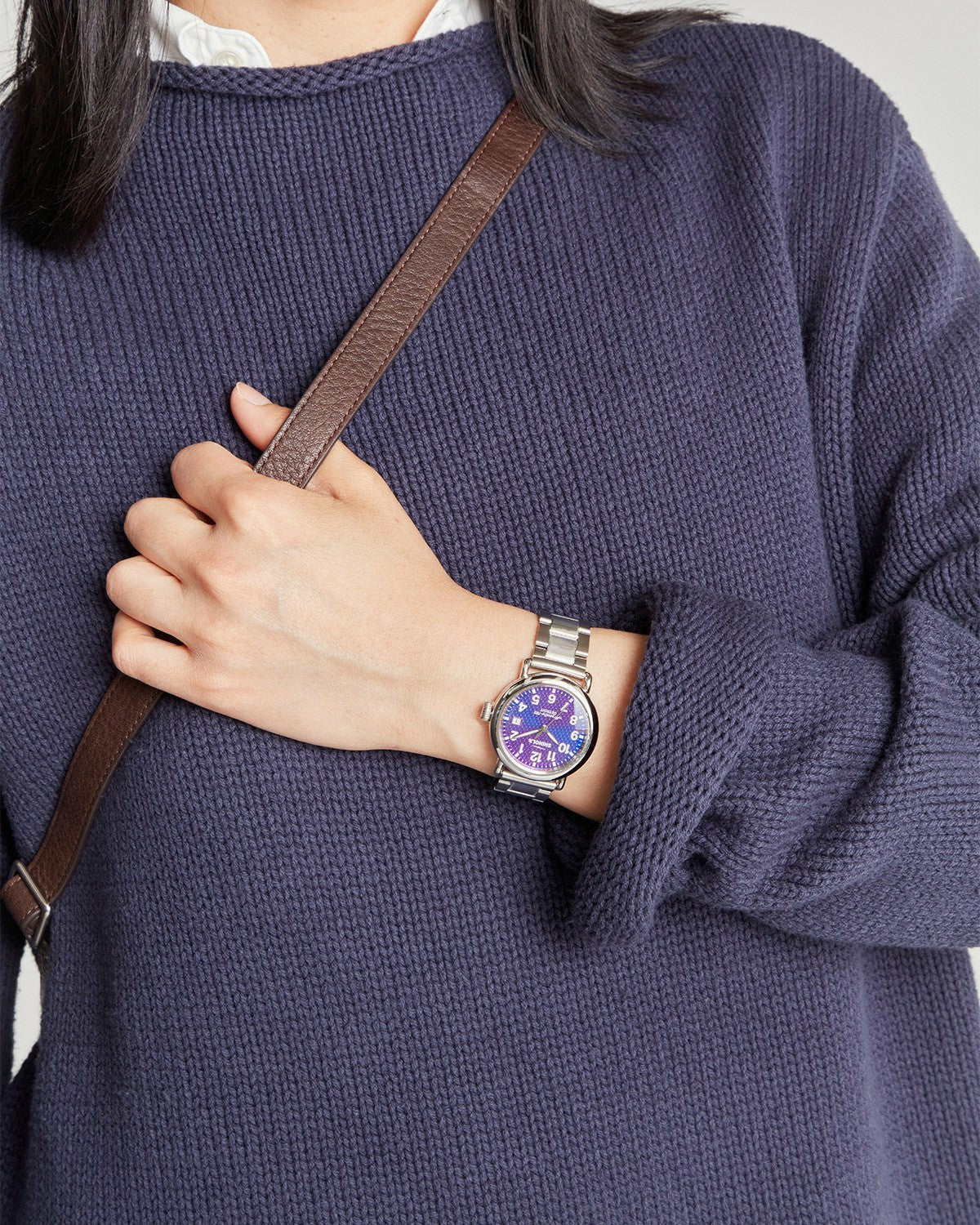 Shinola Runwell Watch - Silicon Purple