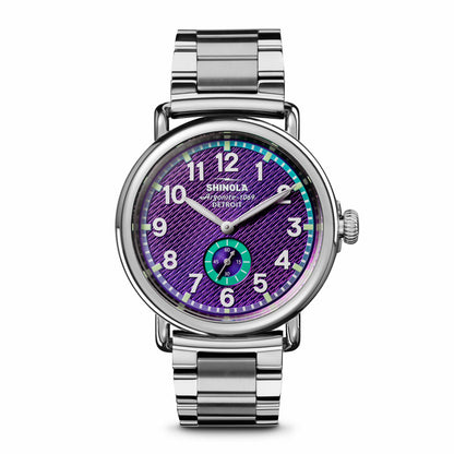 Shinola Runwell Watch - Silicon Purple Subsecond