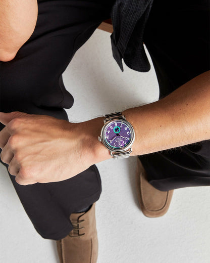 Shinola Runwell Watch - Silicon Purple Subsecond
