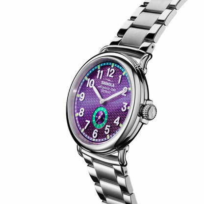Shinola Runwell Watch - Silicon Purple Subsecond