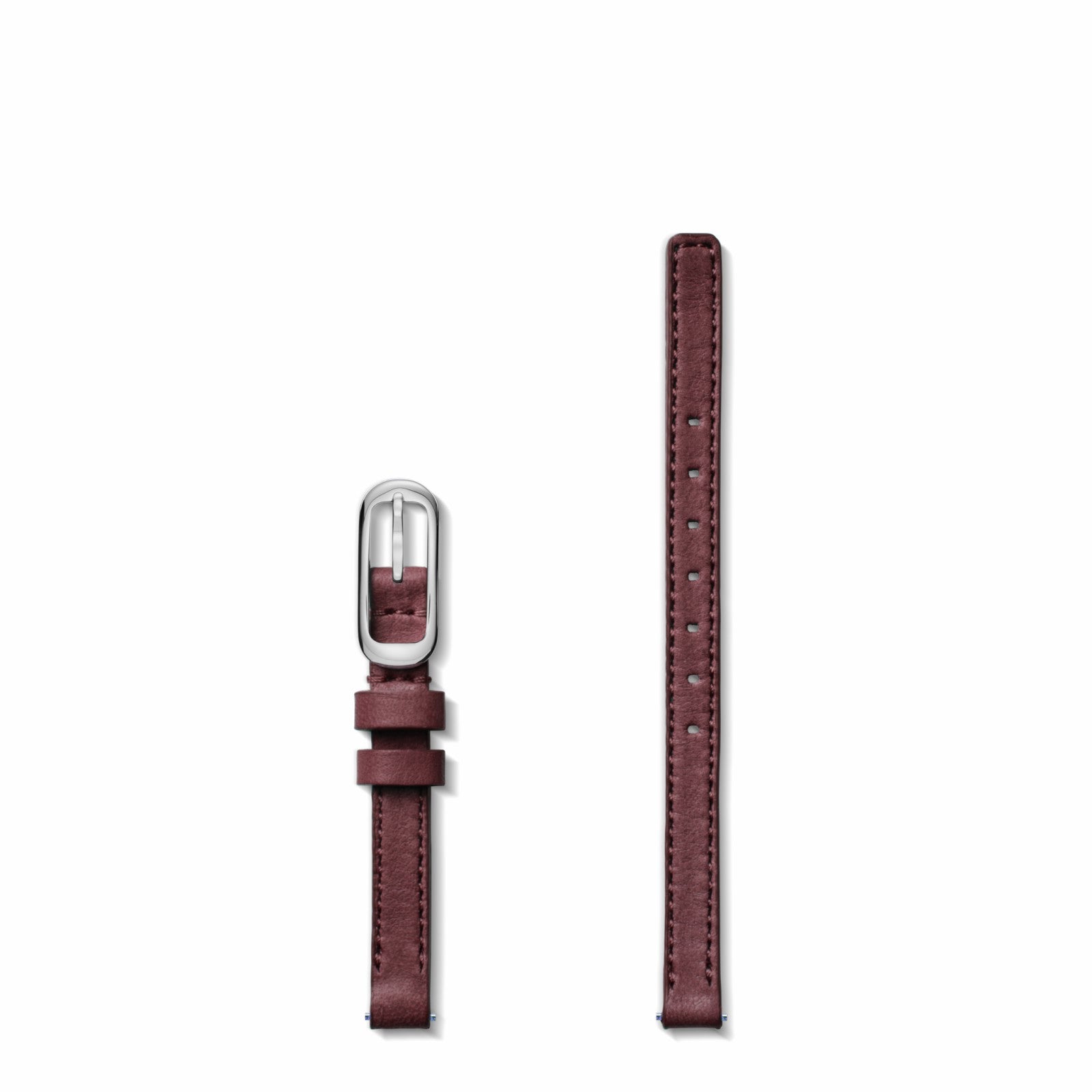 Shinola 8mm Merlot Leather Watch Strap - Merlot