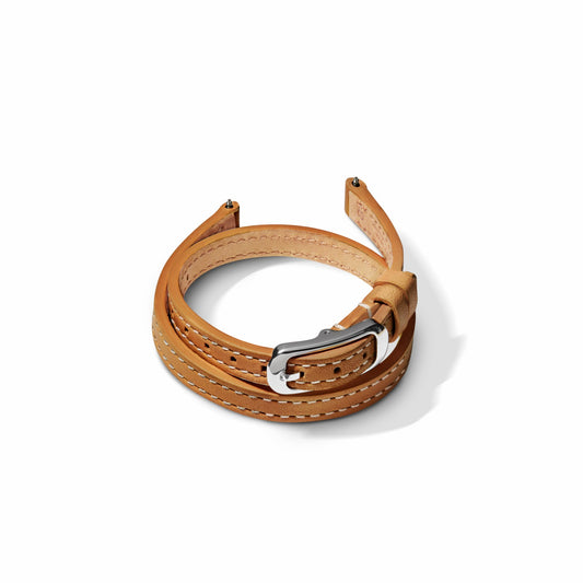 Shinola 8mm Bourbon/Blush Reversible Leather Strap | Shinola