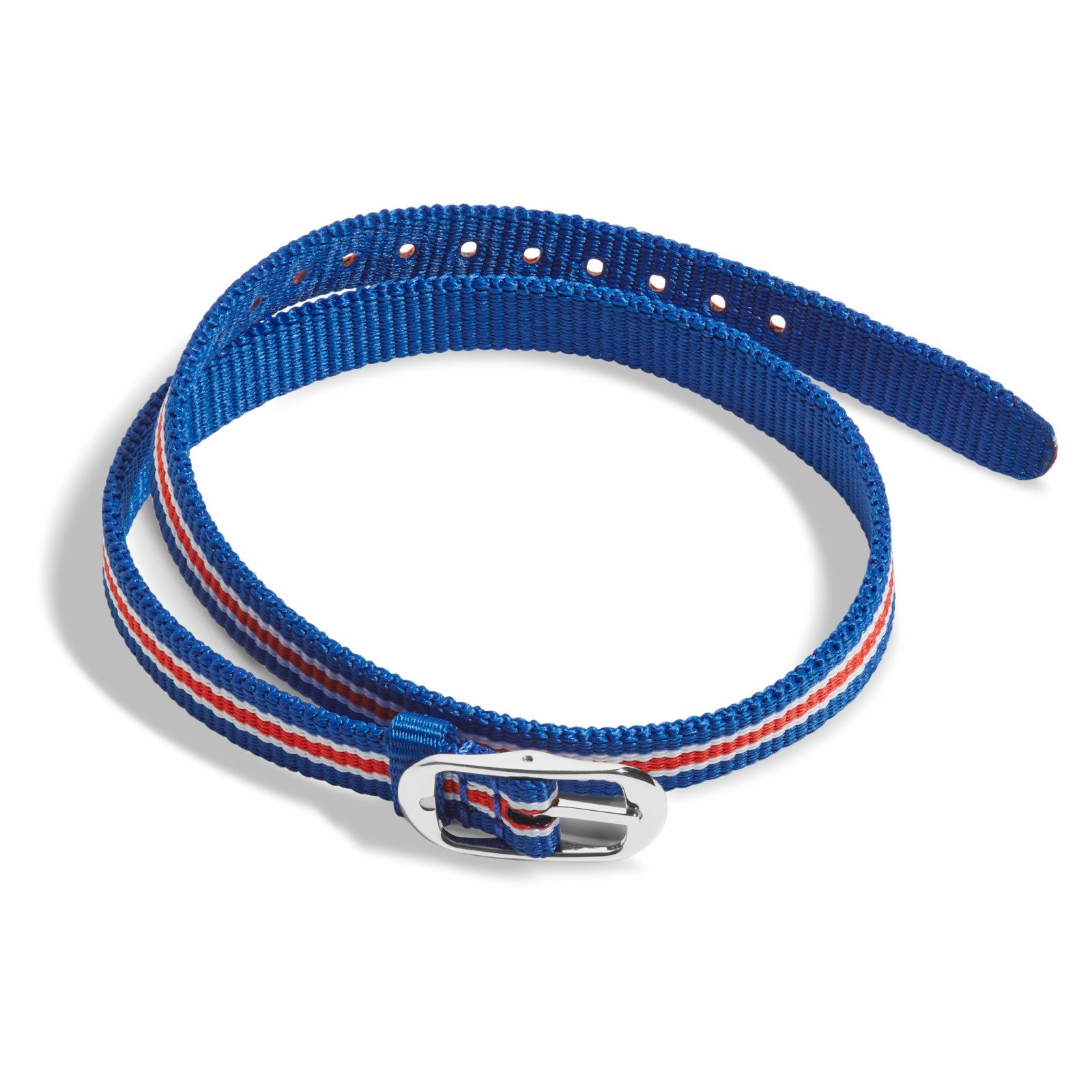 Shinola 10mm Blue/White/Red Nylon Watch Strap | Shinola