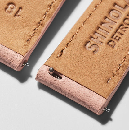 Shinola 18mm Blush Leather Watch Strap | Shinola