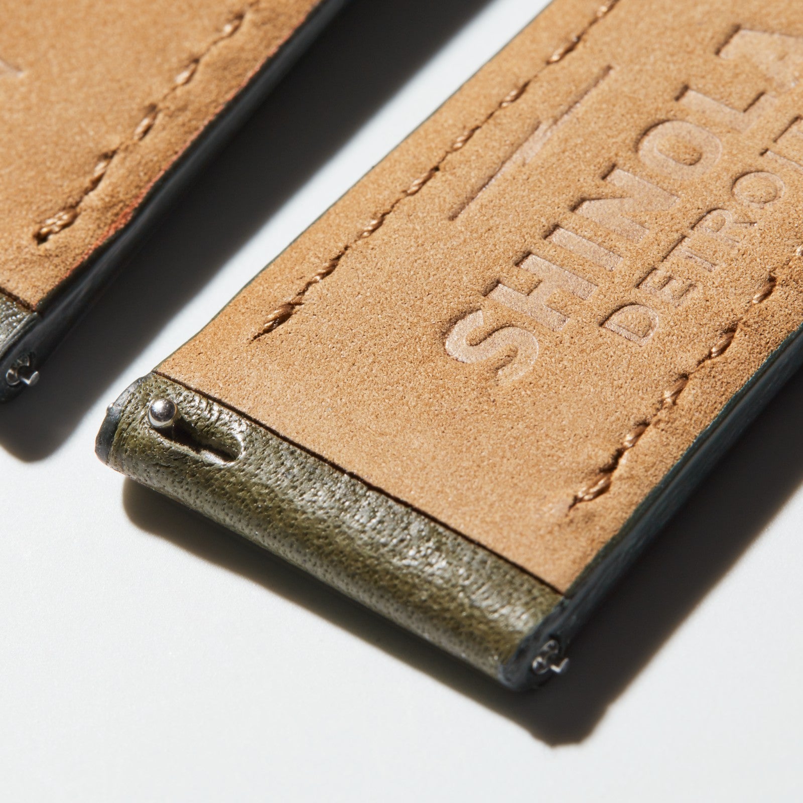 Shinola 20mm Olive Leather Watch Strap | Shinola