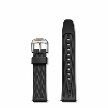 Shinola 20mm Black Rubber Watch Strap | Shinola