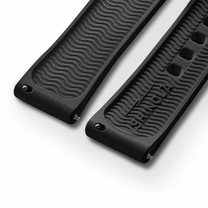 Shinola 20mm Black Rubber Watch Strap | Shinola