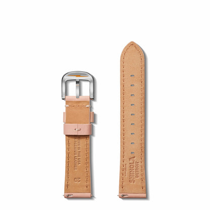 Shinola 20mm Blush Leather Watch Strap | Shinola