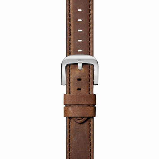 Shinola 20mm British Tan Leather Watch Strap (XL) | Shinola