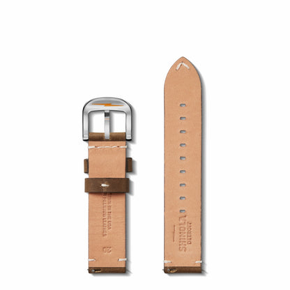 Shinola 20mm British Tan Leather Watch Strap | Shinola