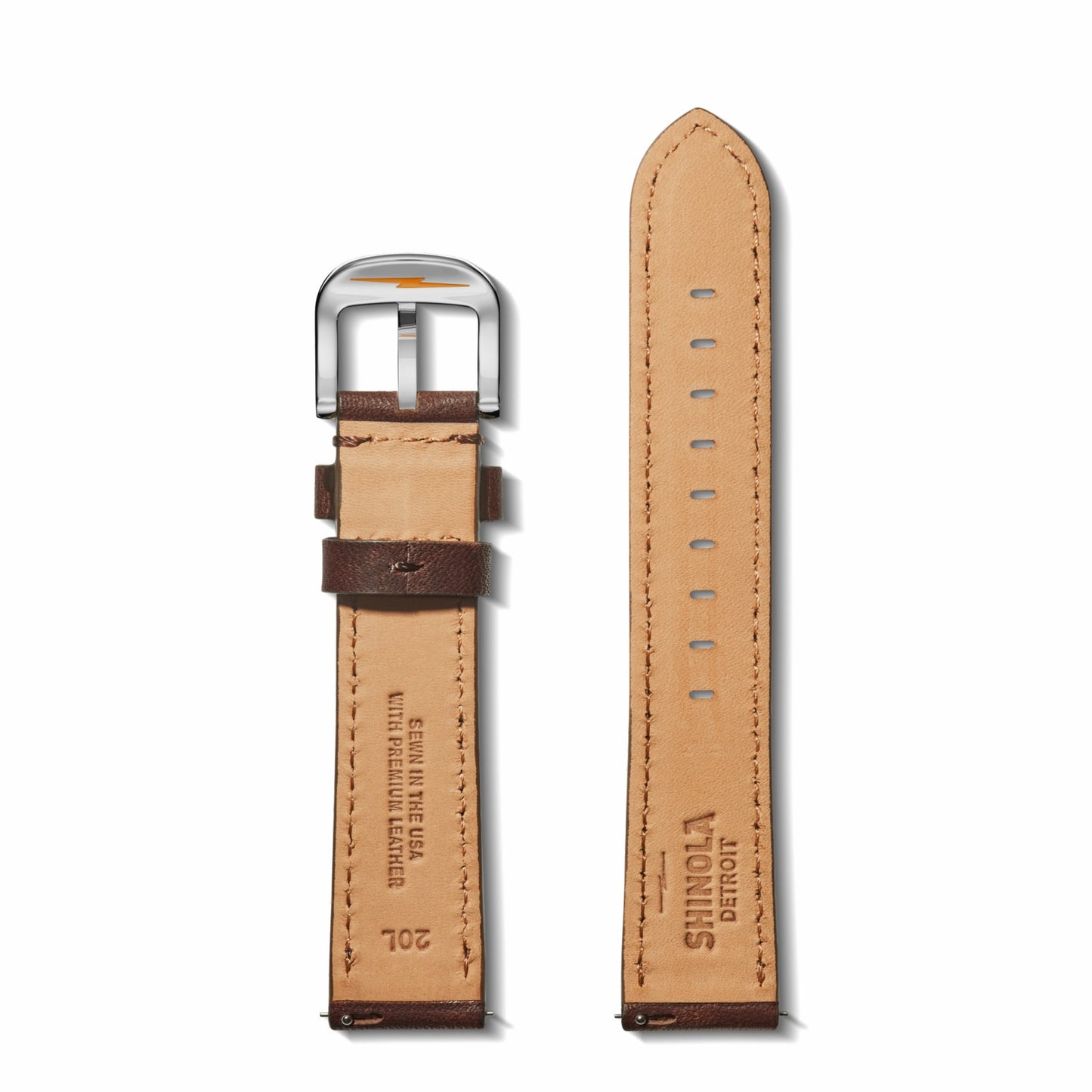 Shinola 20mm Cattail Leather Watch Strap (XL) | Shinola