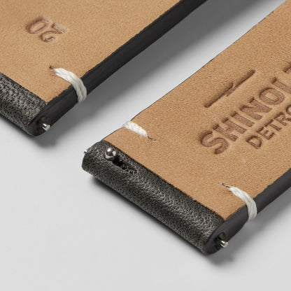 Shinola 20mm Black Leather Watch Strap | Shinola