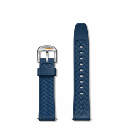 Shinola 20mm Midnight Blue Rubber Watch Strap | Shinola