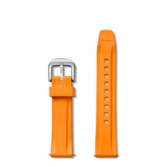 Shinola 20mm Orange Rubber Watch Strap | Shinola