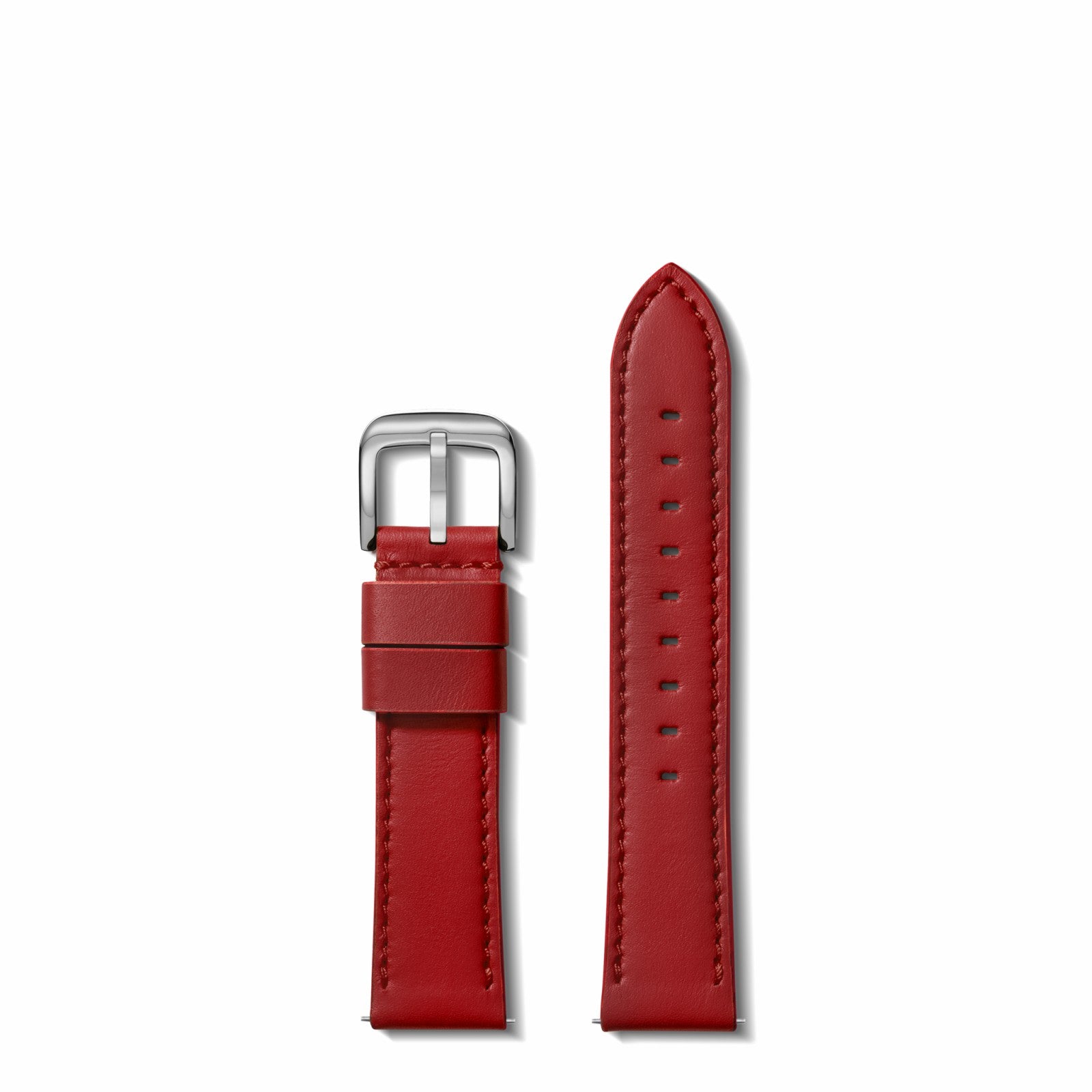 Shinola 20mm Pop Red Leather Watch Strap | Shinola