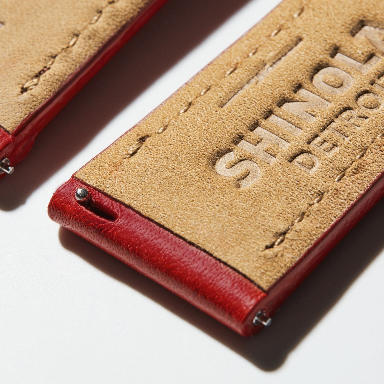 Shinola 20mm Pop Red Leather Watch Strap | Shinola