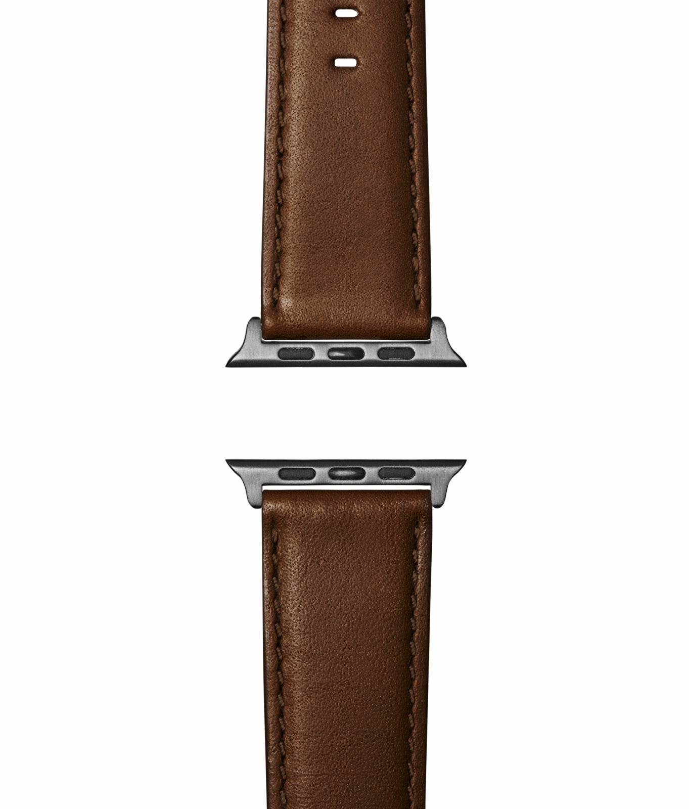 Shinola 20mm Dark Nut Brown Leather Apple Watch Strap - Dark Nut Brown