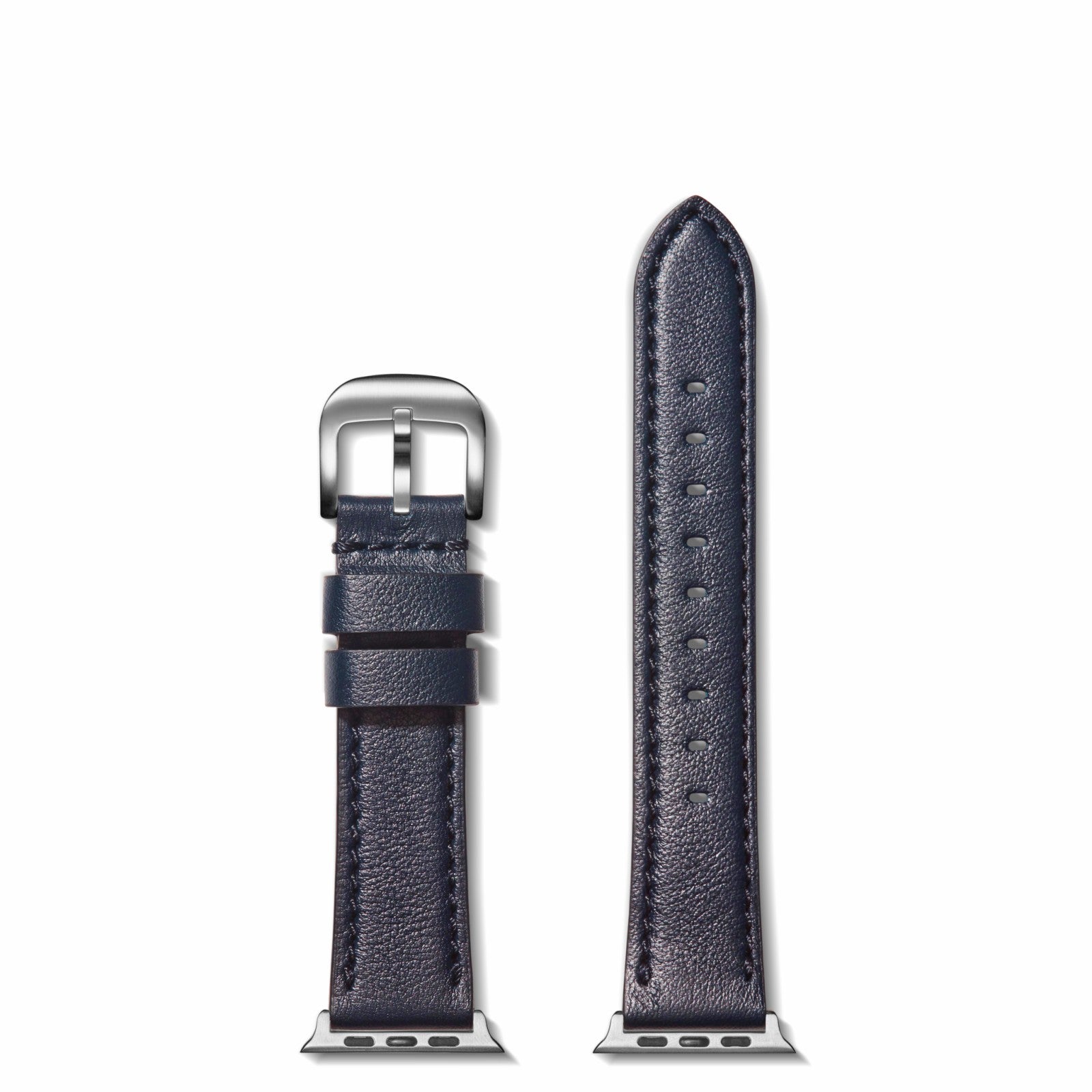 Shinola 20mm Navy Leather Apple Watch Strap | Shinola