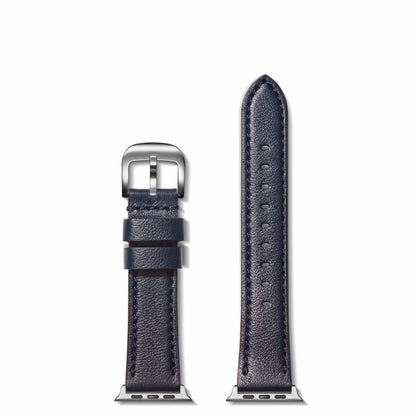 Shinola 20mm Navy Leather Apple Watch Strap | Shinola