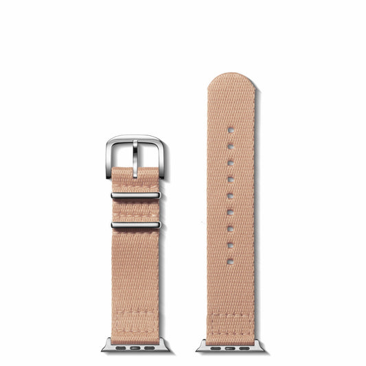 Shinola 20mm Blush Split Nylon Apple Watch Strap | Shinola