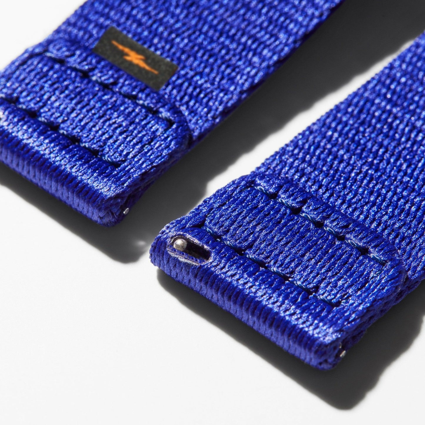 Shinola 20mm Cobalt Blue Split Nylon Apple Watch Strap - Cobalt