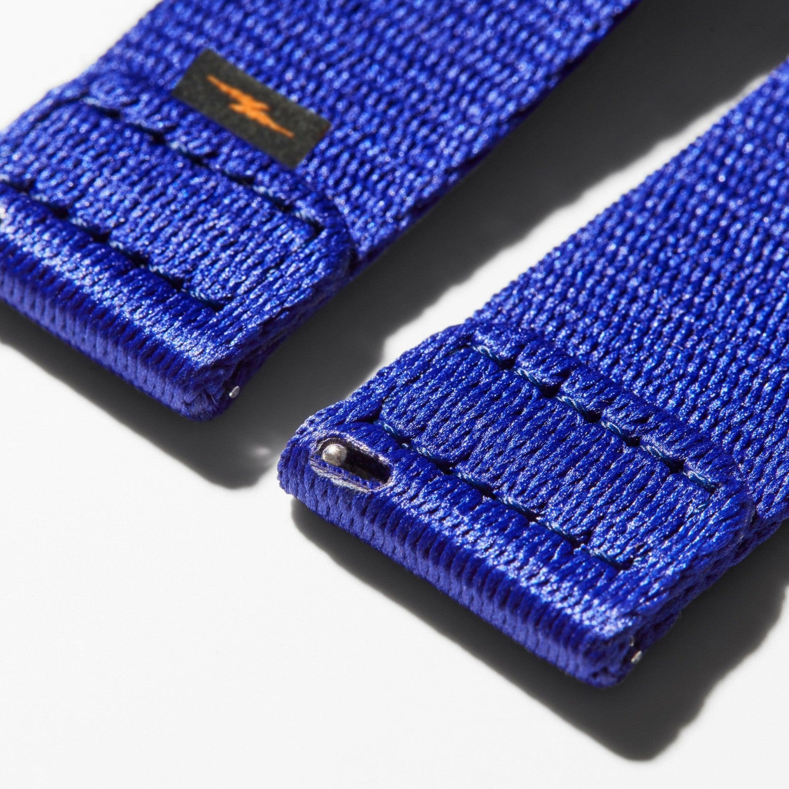 Shinola 20mm Cobalt Blue Split Nylon Apple Watch Strap - Cobalt