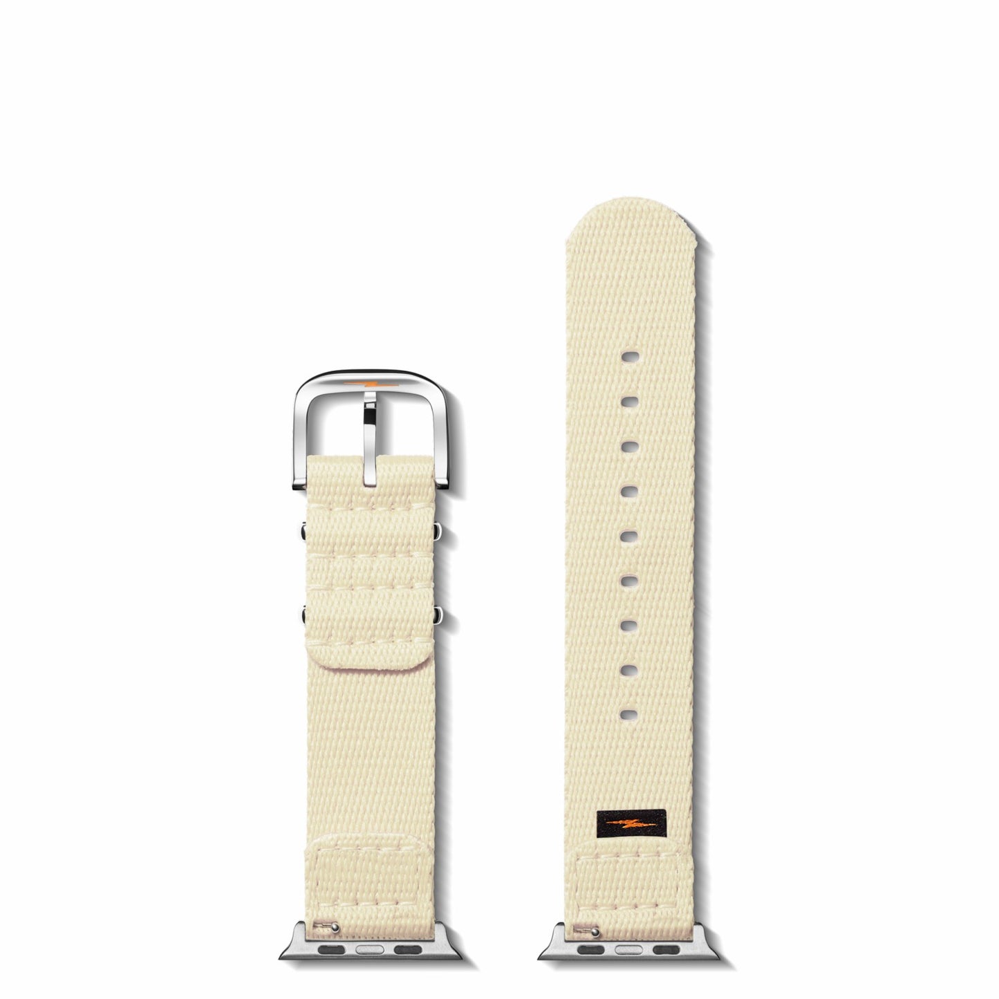 Shinola 20mm Cream Split Nylon Apple Watch Strap - Cream