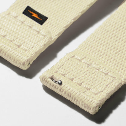 Shinola 20mm Cream Split Nylon Apple Watch Strap - Cream