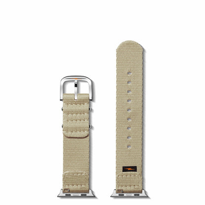 Shinola 20mm Tan Split Nylon Apple Watch Strap - Tan