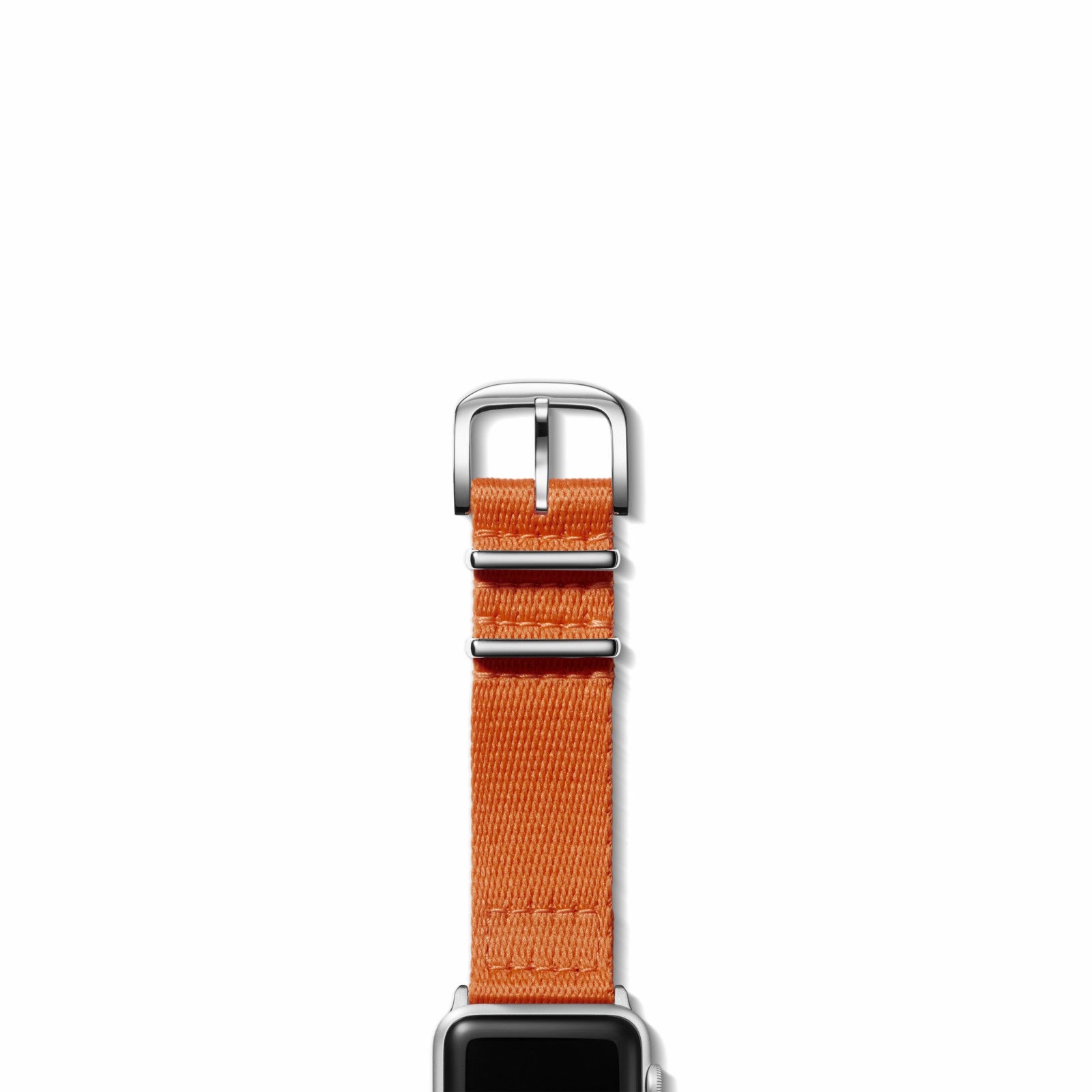 Shinola 20mm Orange Split Nylon Apple Watch Strap - Orange