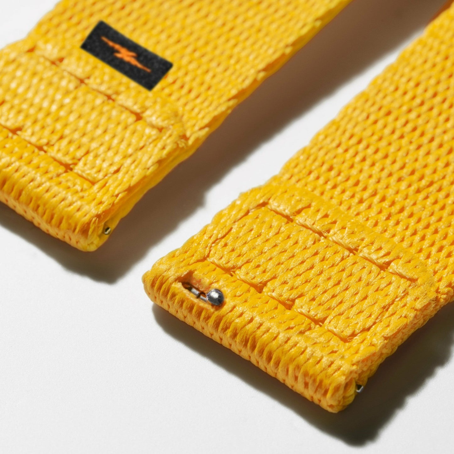 Shinola 20mm Yellow Split Nylon Apple Watch Strap - Yellow