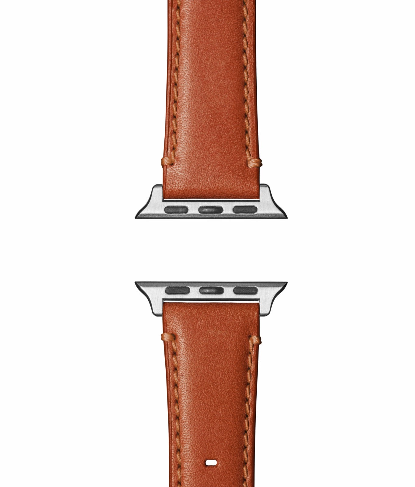 Shinola 20mm Orange Leather Apple Watch Strap - Orange